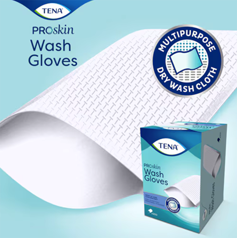 TENA WASH GLOVES PROSKIN