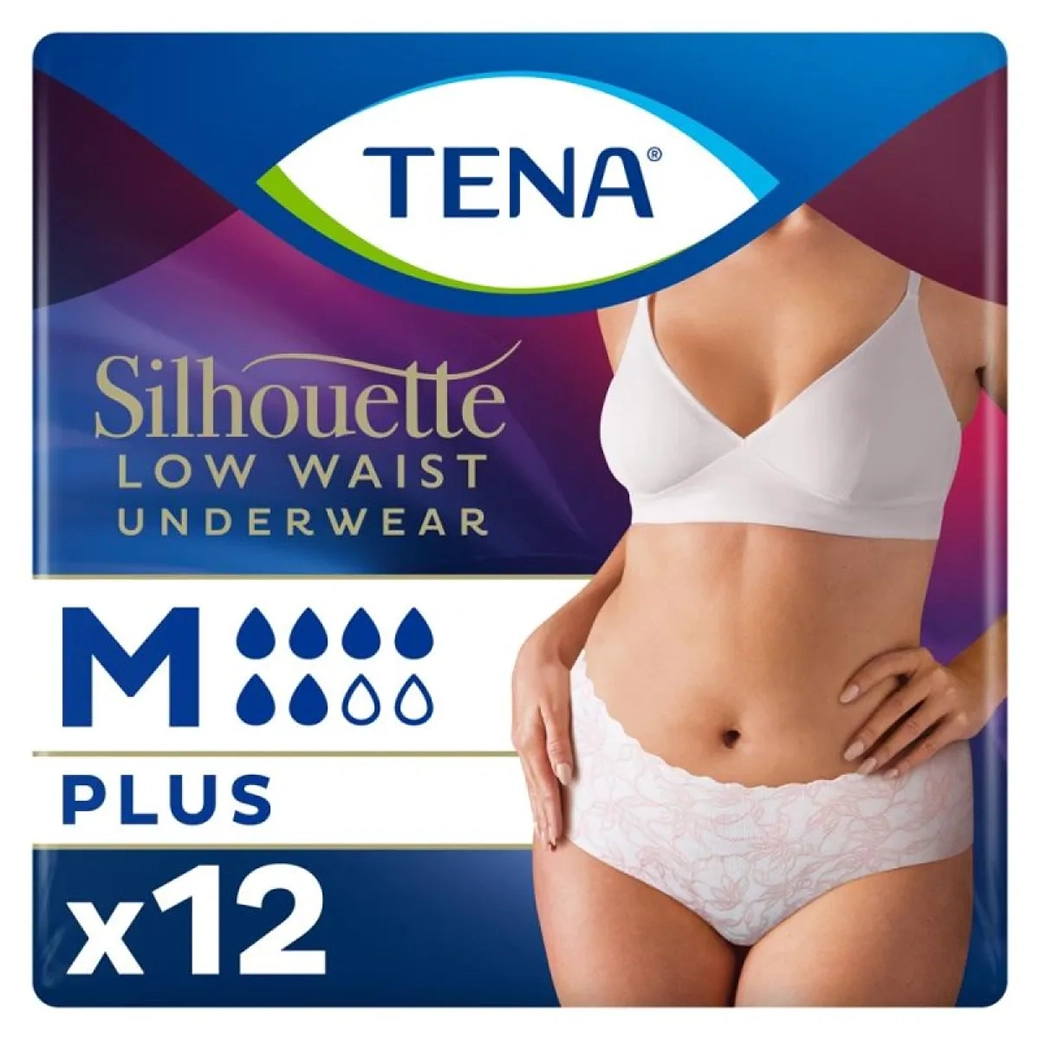 TENA Silhouette Plus Taille Basse Blanc M