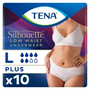 TENA Silhouette Plus Taille Basse Blanc L