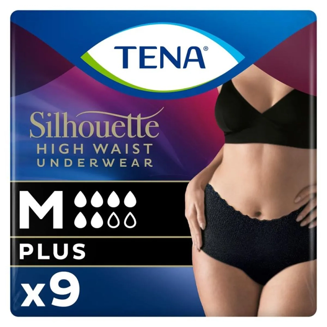TENA Silhouette Plus Taille Haute Noir M